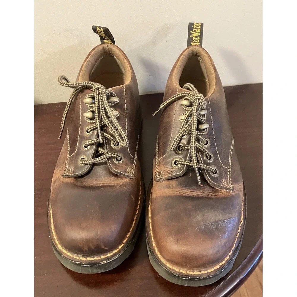 Dr. Martens Lachlan Brown Leather Lace-Up Oxford Shoes‎ Men's Size 9 US Grunge